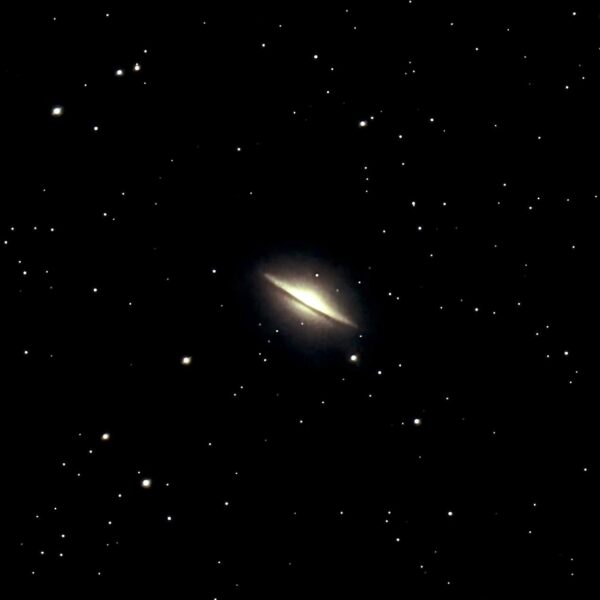 Sombrero Galaxy - 5 minuti di posa - Pontresina CH