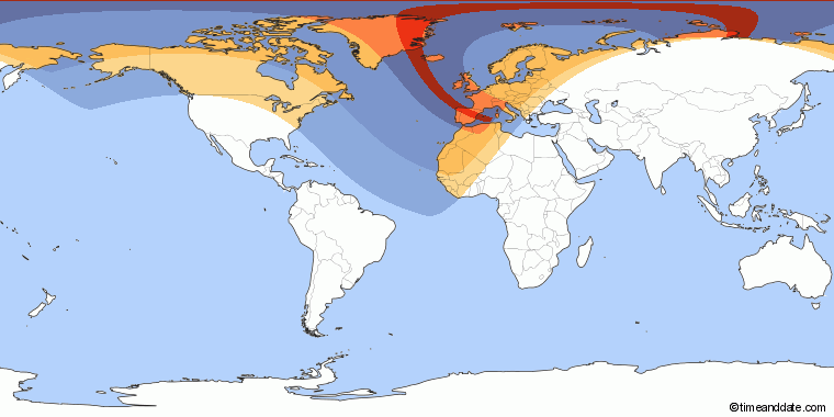 Mappa Eclissi Sole 2026
